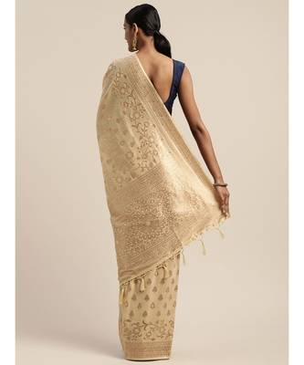 CHIKU jacquard sarees 4