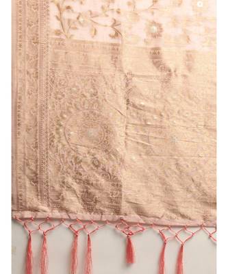 PINK jacquard sarees 6