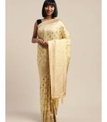 YELLOW jacquard sarees