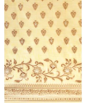 YELLOW jacquard sarees 4
