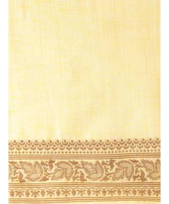 YELLOW jacquard sarees 7