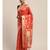 ORANGE jacquard sarees