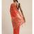 ORANGE jacquard sarees