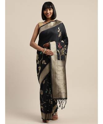 BLUE jacquard sarees 2