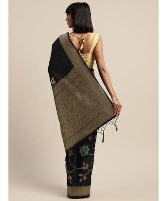 BLUE jacquard sarees 4