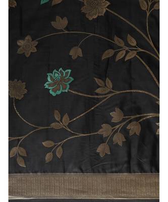BLUE jacquard sarees 5