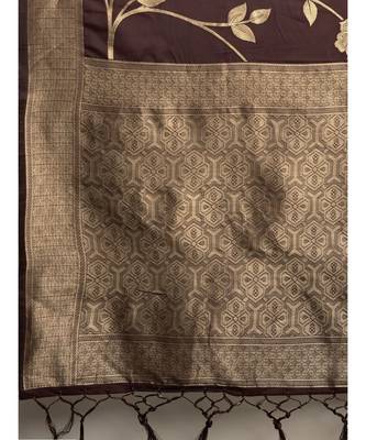 WINE jacquard sarees 6