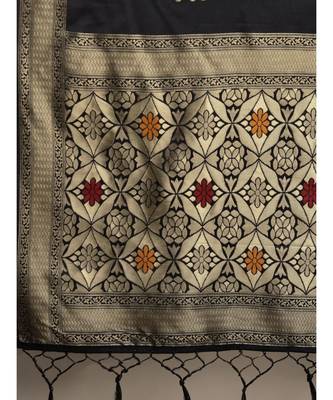 BLUE jacquard sarees 6