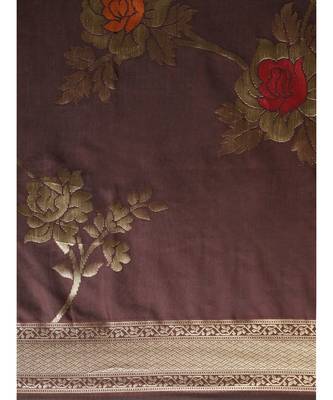 WINE jacquard sarees 4