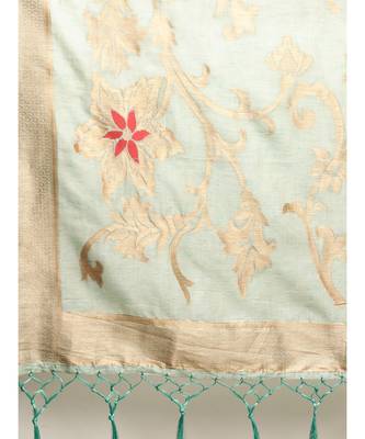 BLUE jacquard sarees 6