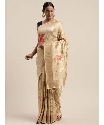 CHIKU jacquard sarees 2