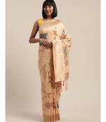 PEACH jacquard sarees