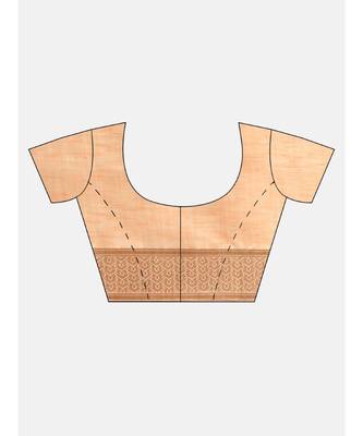 PEACH jacquard sarees 7