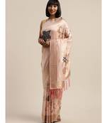 PINK jacquard sarees