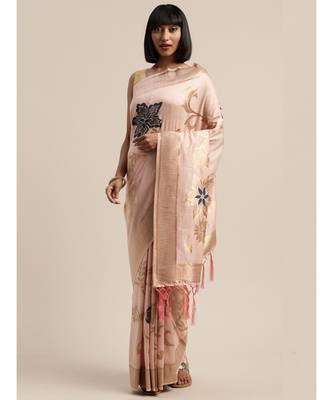 PINK jacquard sarees 2