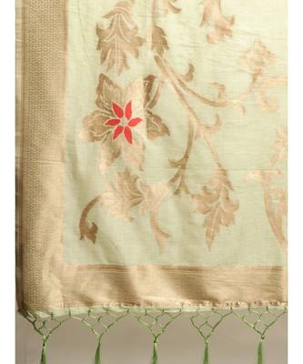 GREEN jacquard sarees 6