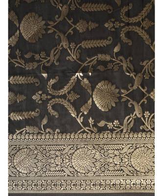 BLACK jacquard sarees 5