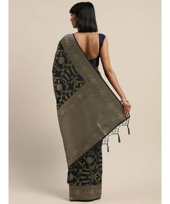 GREEN jacquard sarees 3