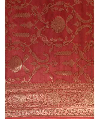 MAROON jacquard sarees 5
