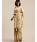 CHIKU jacquard sarees