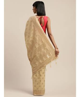 CHIKU jacquard sarees 3