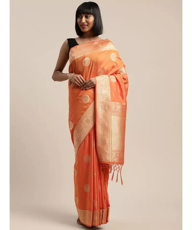 GOLD jacquard sarees