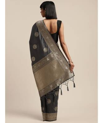 GREY jacquard sarees 3