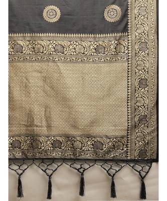 GREY jacquard sarees 5