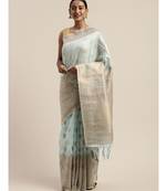 BLUE jacquard sarees