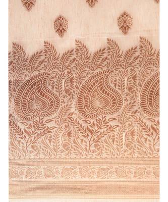 PEACH jacquard sarees 5