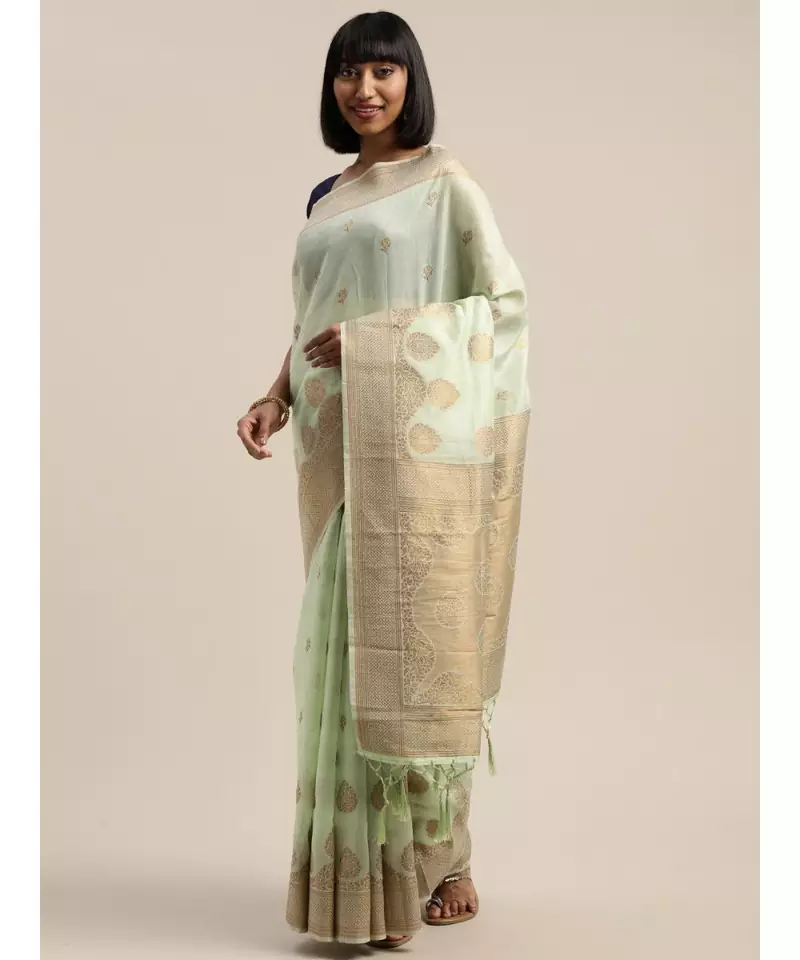 GREEN jacquard sarees