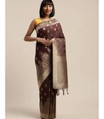 WINE jacquard sarees