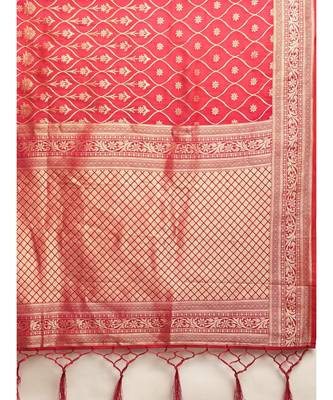 PINK jacquard sarees 6