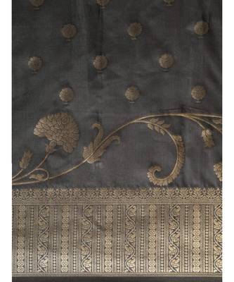 GREY jacquard sarees 4
