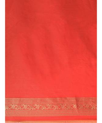 ORANGE jacquard sarees 7