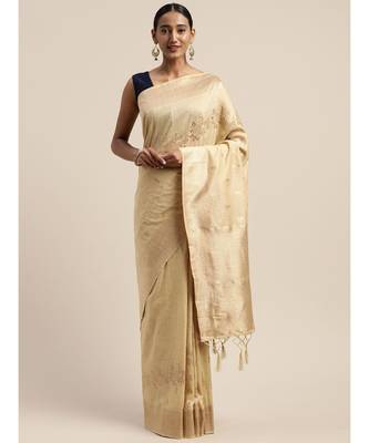 CHIKU jacquard sarees 1