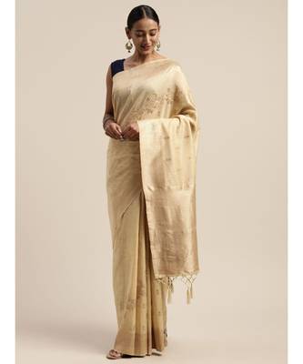 CHIKU jacquard sarees 2