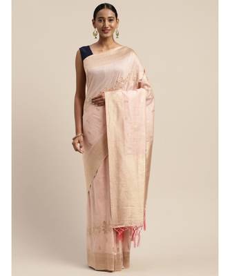 PINK jacquard sarees 3