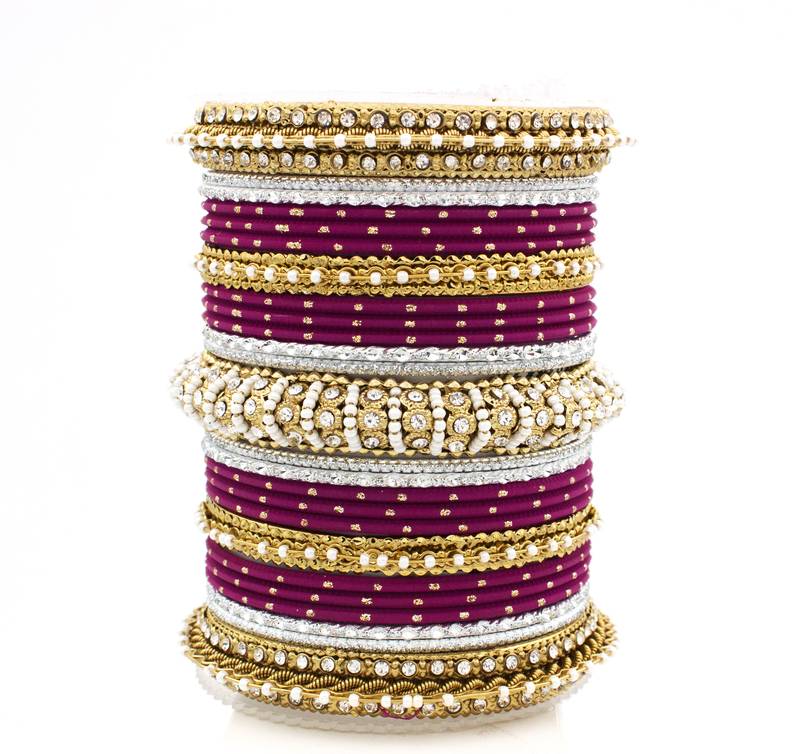 Purple bangles-and-bracelets