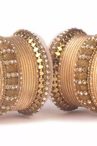 Gold bangles-and-bracelets