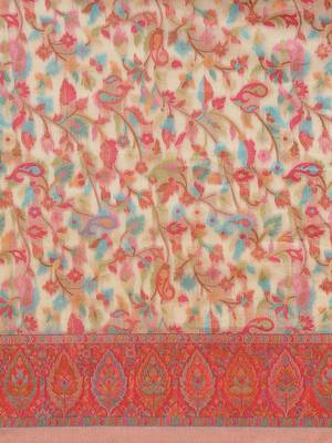Chiku woven pure viscose saree with blouse 3