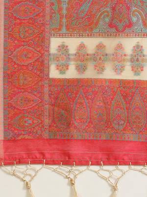 Chiku woven pure viscose saree with blouse 4