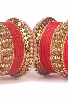 Red bangles-and-bracelets