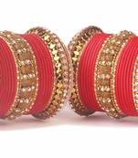 Red bangles-and-bracelets