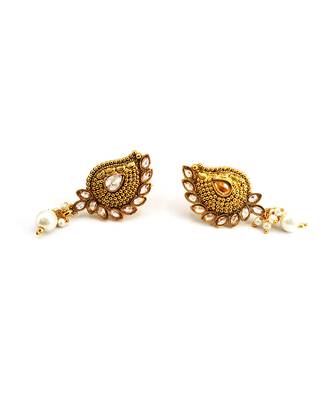 antique Gold Plated Alloy Earrings 3