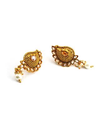 antique Gold Plated Alloy Earrings 4