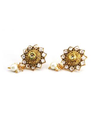 antique gold AlloyEarrings 4