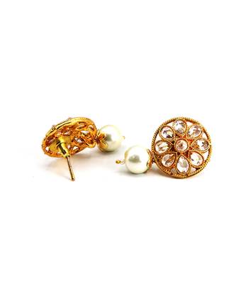 antique gold AlloyEarrings 5
