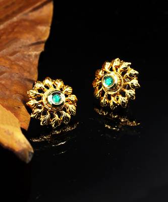 antique Gold Plated Alloy Earrings 1