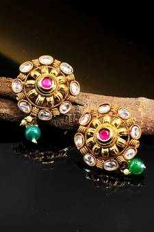 antique gold AlloyEarrings